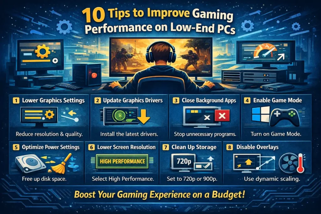 10 Simple Tips to Improve Gaming Performance on Low-End PCs