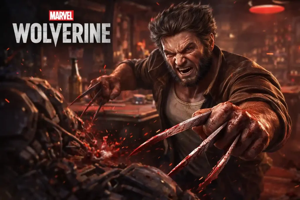 Wolverine PS5 game cinematic action scene